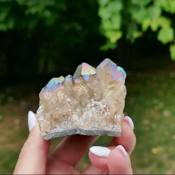 Titanium Aura Quartz Crystal - Picture 10 of 10